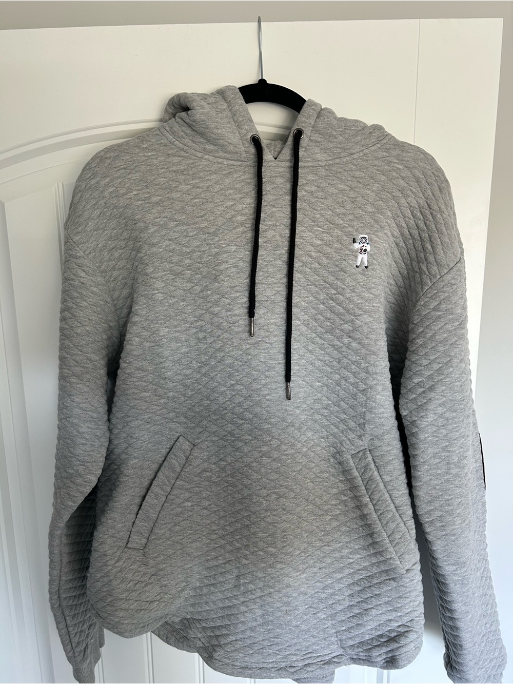 Barstool Sports Moon Man Men's Quilted Gray Hoodie XL